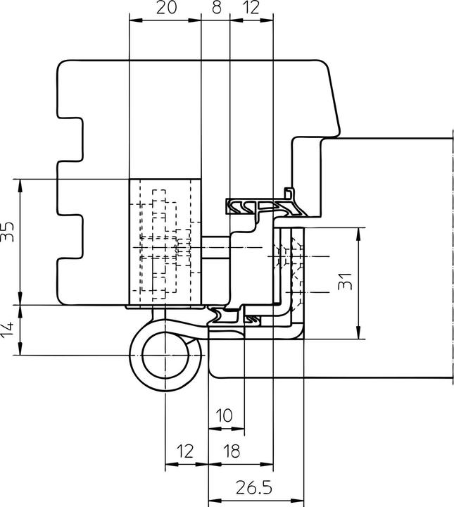 Actual product image Simonswerk Front door hinges BAKA Protect 4030 3D FD
