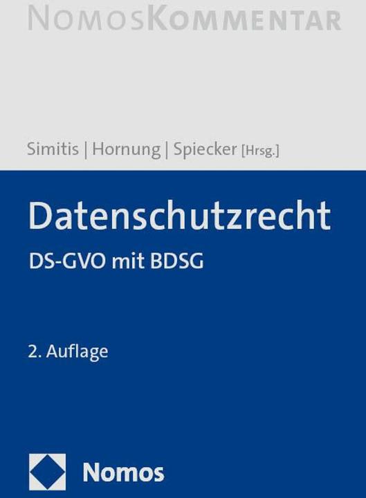 Actual product image Datenschutzrecht (German, Gerrit Hornung, Spiros Simitis, Indra Spiecker gen. Doehmann, 2024)