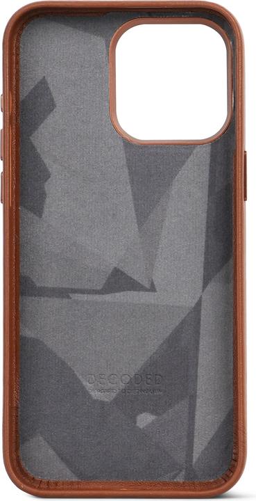 Productafbeelding Decoded Leren achterkant voor iPhone 15 Pro Max Bruin (Apple iPhone 15 Pro Max)