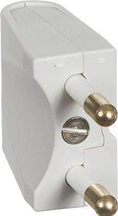 Produktbild LK Stecker 2-polig nicht geerdet flach gerade LG