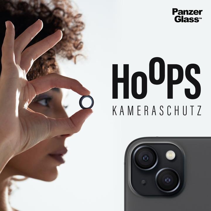Produktbild PanzerGlass Hoops Camera Lens Protector (1 Stück, Apple iPhone 15)