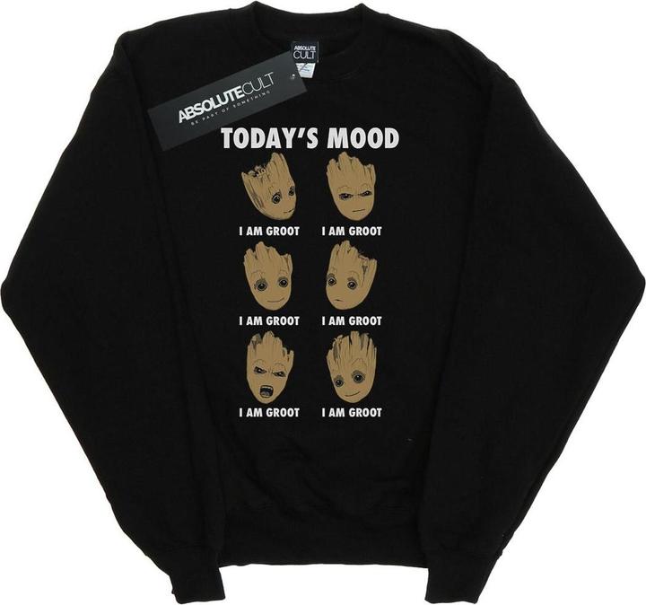 Actual product image Boys Guardians Of The Galaxy Groot Today's Mood Sweatshirt (128)