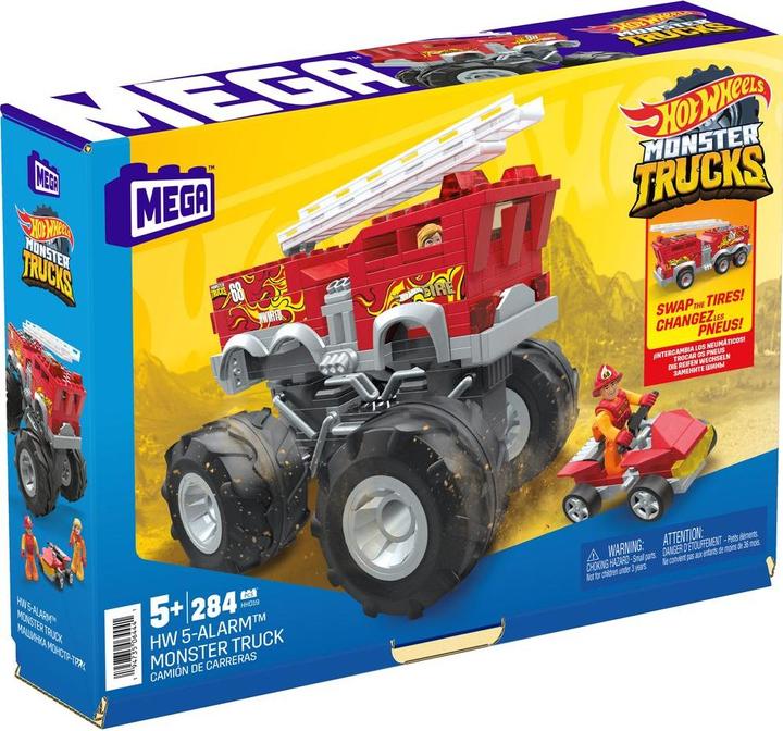 Actual product image Mega Construx MC HW 5 Alarm Monster Truck