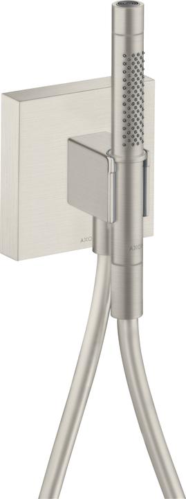Axor Starck ShowerCollection Porter unit 12 x 12, with hand shower 2jet and shower hose (2 Beam types)