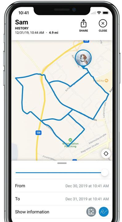 Produktbild Tractive Dog 4 GPS Tracker für Hunde (Hund, Allgemein)
