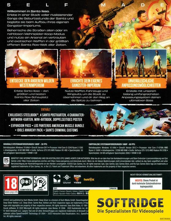 Immagine prodotto Deep Silver Saints Row - Edizione Notorious (Windows, DE)
