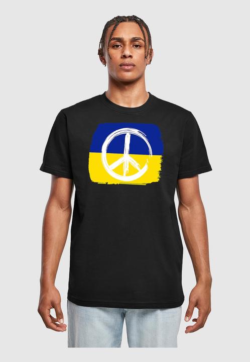 Actual product image Merchcode Peace - Flag Peace Basic T-Shirt Round Neck - 161087 (L)