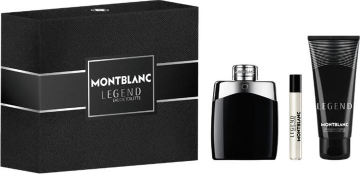 Montblanc Legend Gift Set: 100ml EDT + 7.5 ml Purse Spray + 100 ml Shower Gel (Set profumo)