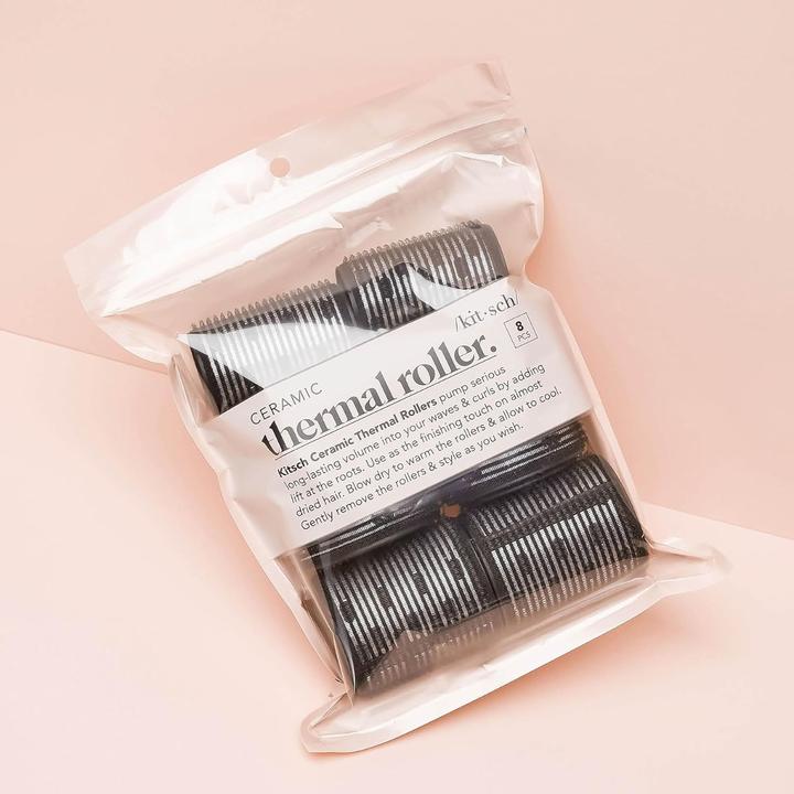 Actual product image Kitsch Ceramic thermal curler set of 8