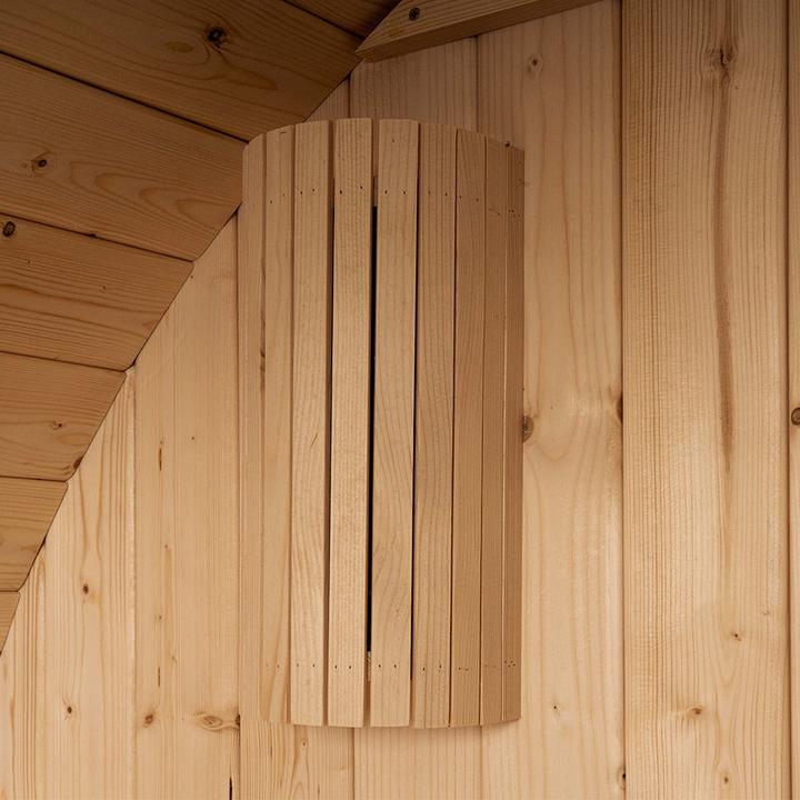Actual product image Home Deluxe Outdoor sauna barrel sauna AQUILA L- 195 x 180 cm for 4 persons - sauna with 6kW heater