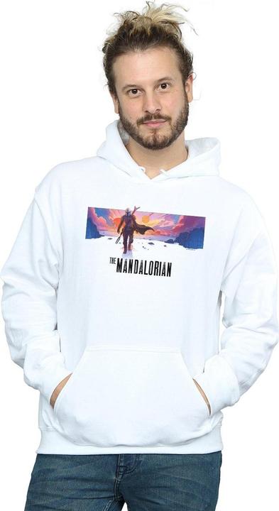 Actual product image Star Wars Mens The Mandalorian Landscape Hoodie (3XL)