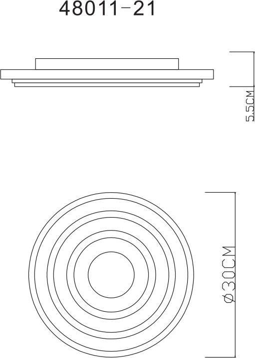 Image du produit Globo Plafonnier Sabatino blanc 1xLED (1365 lm)