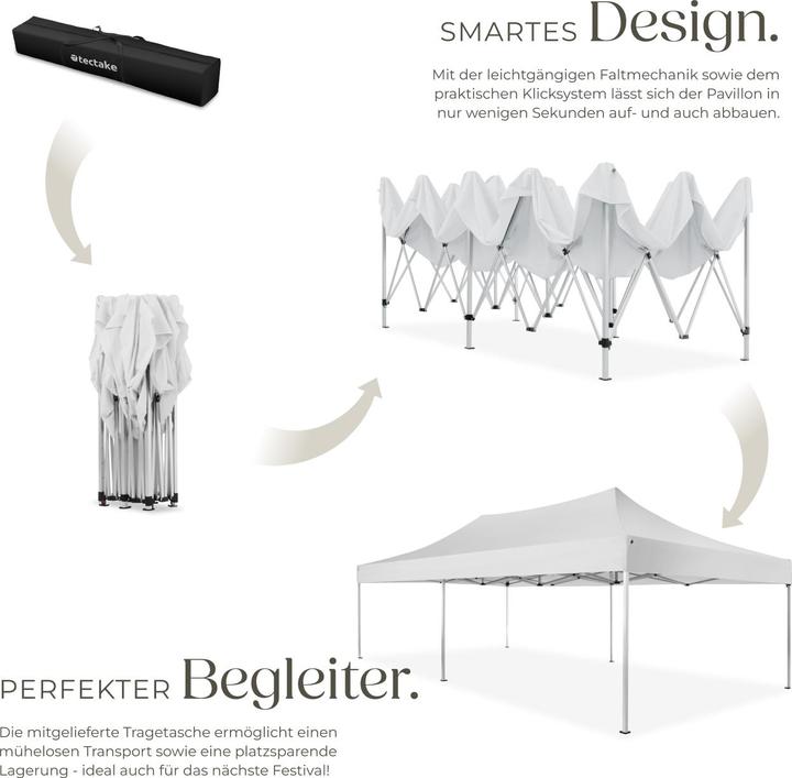 Actual product image tectake Garden gazebo (600 cm, 300 cm)