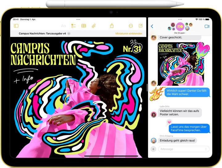 Produktbild Apple iPad 2025 (11. Gen) (5G, 11", 512 GB, Pink)