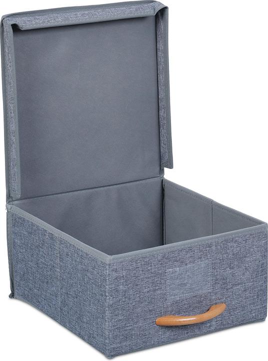 Produktbild Relaxdays 2x Aufbewahrungsbox (30 x 32.5 x 16 cm, 12 l)