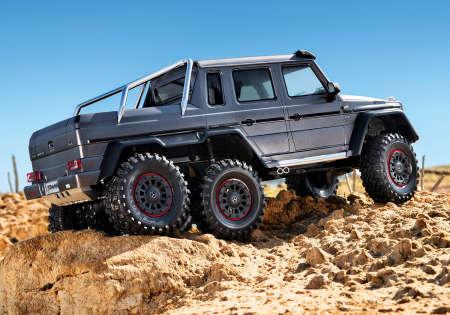 Immagine prodotto Traxxas CRAWLER TRX-6 1:10 6WD EP RTR MERCEDES G63 AMG 6x6 - SILVER SENZA caricatore e SENZA batteria (RTR pronto all'uso)