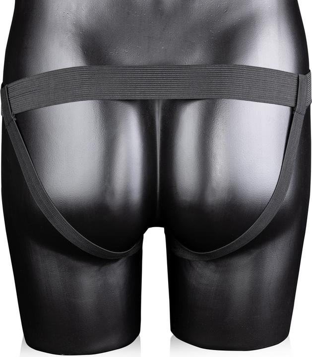 Actual product image Ouch! Textured Curved Hollow Strap-on - 8" / 20 cm