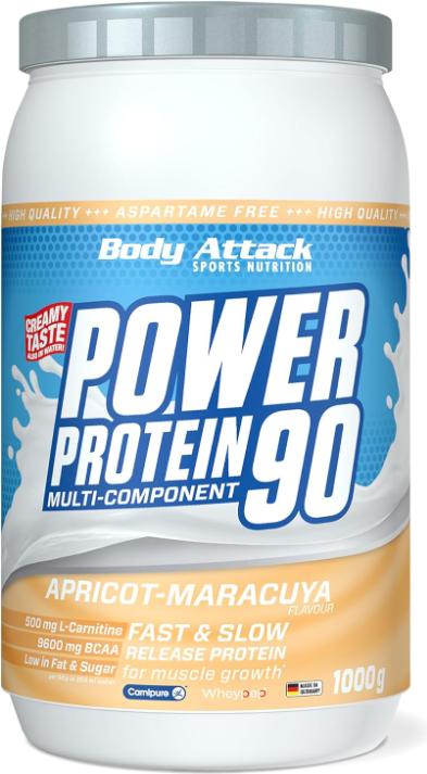 Produktbild Body Attack New Power Protein 90 (1000g Dose) (Aprikose, Maracuja, 1 Stk., 1000 g)