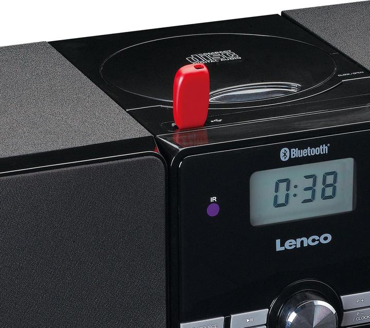 Image du produit Lenco MC-030BK (Bluetooth, Lecteur de CD, 2x 10 W)
