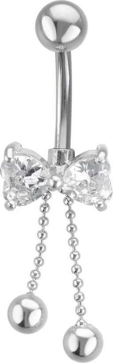 Actual product image Bijouteria Bellypiercing (Surgical steel, Zirconia)