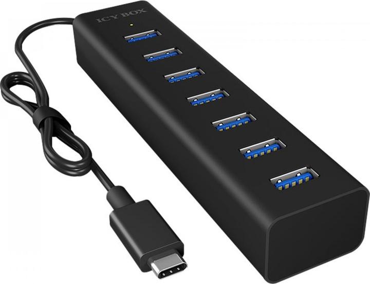 Actual product image Icy Box Ib-Hub1700-C3 (USB-C, 7 Ports)
