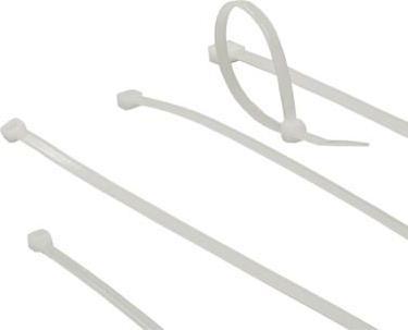 Actual product image Cable ties transparant, length 203 mm,width 4.6 mm. Length: 203 mm Cable tie trans 203/4.6mm (Plastic cable ties, 203 mm, 100 pcs.)