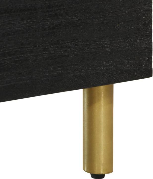 Image du produit VidaXL Armoire TV Lowboard Meuble TV Noir Matériaux dérivés du bois (70 x 33 x 46 cm)