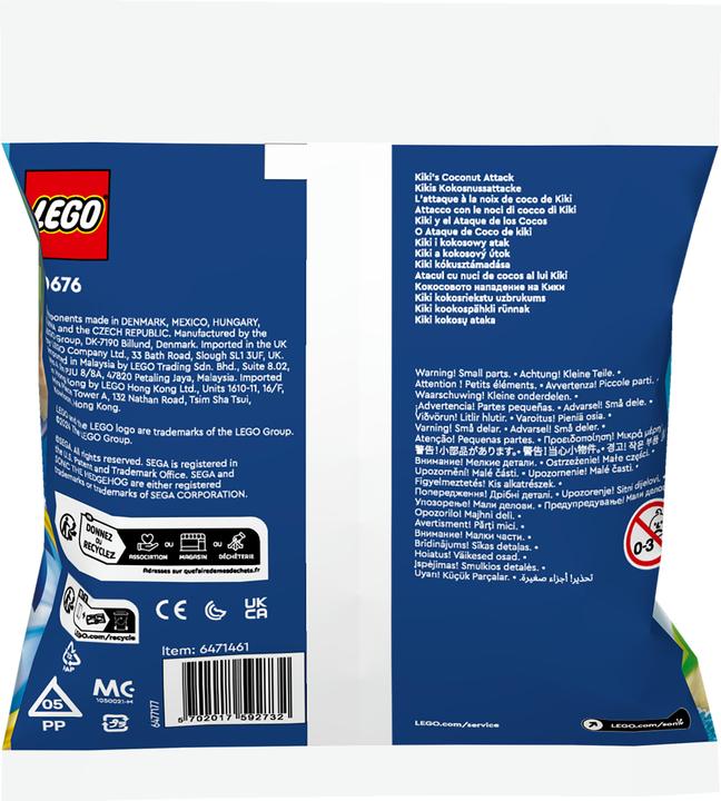 Immagine prodotto Jakks Pacific L'attacco di Kiki al cocco (30676, LEGO Sonic)