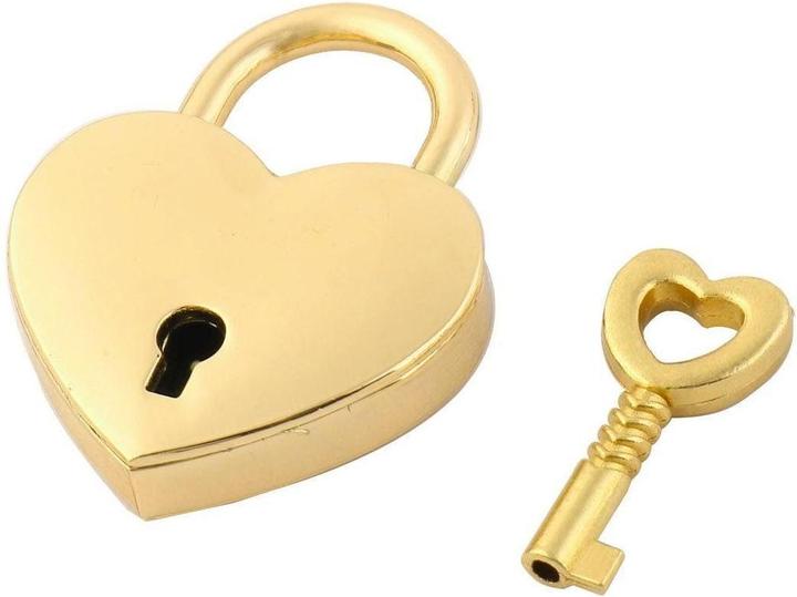 Immagine prodotto JTI Lucchetto in metallo a forma di cuore - oro