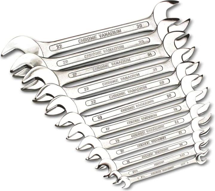 Produktbild Mannesmann Gabelschlüsselsatz (32 mm, 19 mm, 6 mm, 12 mm, 24 mm, 14 mm, 22 mm, 16 mm, 23 mm, 10  mm, 21 mm, 18 mm, 27 mm, 7 mm, 31 mm, 17 mm, 11 mm, 15 mm, 26 mm, 30 mm, 8 mm, 28 mm, 9 mm, 29 mm, 13 mm, 20 mm, 25 mm)