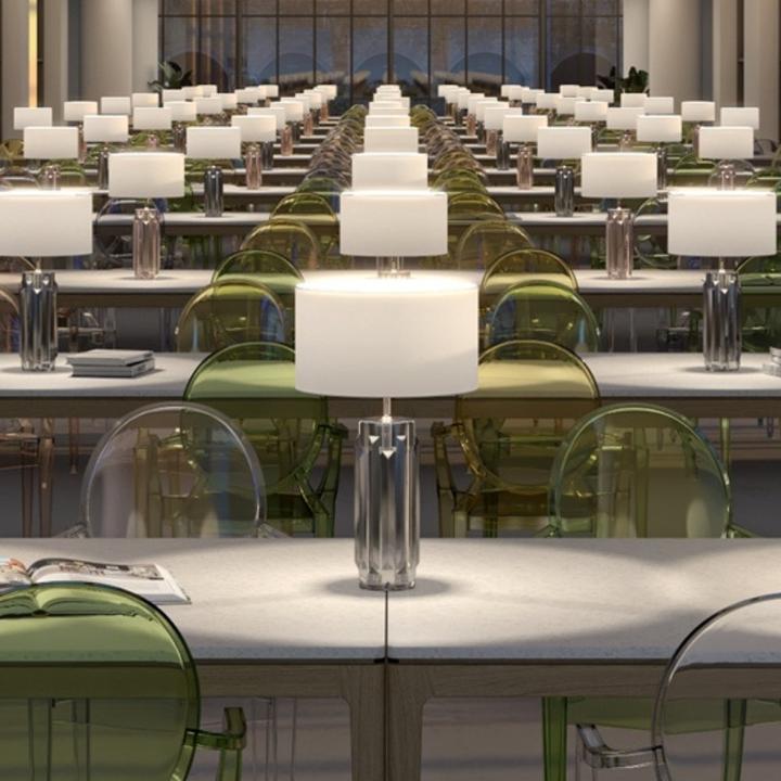 Immagine prodotto Maytoni Lampada da tavolo Muse, Lampada da tavolo E27 Colore oro (E27)