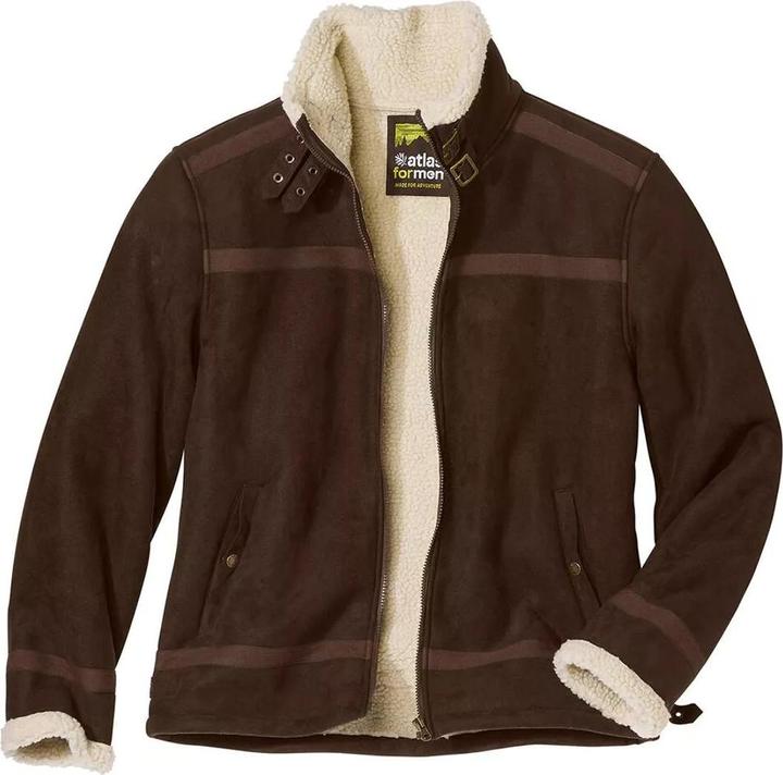 Actual product image Atlas For Men Mens Faux Suede Sherpa Lined Jacket (XXL)
