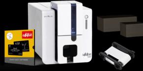 Produktbild Evolis Edikio Flex Price Tag Sol. 100 long Cards black cards - Drucker - Farbig (300 dpi)