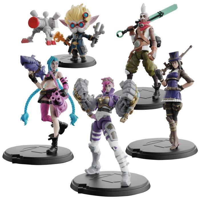 Actual product image Spin Master League of Legends action figures (Vi, Caitlyn, Ekko, Heimerdinger and exclusive Jinx)