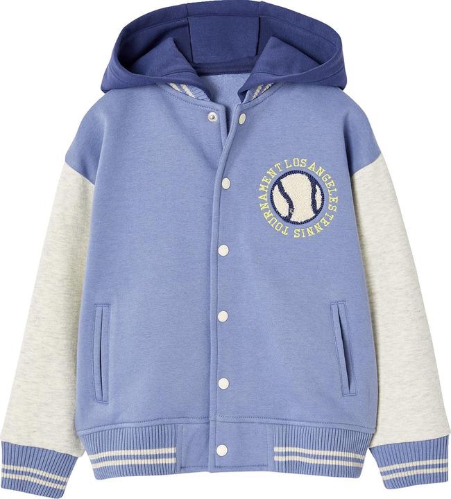 Produktbild Vertbaudet Jungen Kapuzensweatjacke im College-Style mit Recycling-Polyester (110)