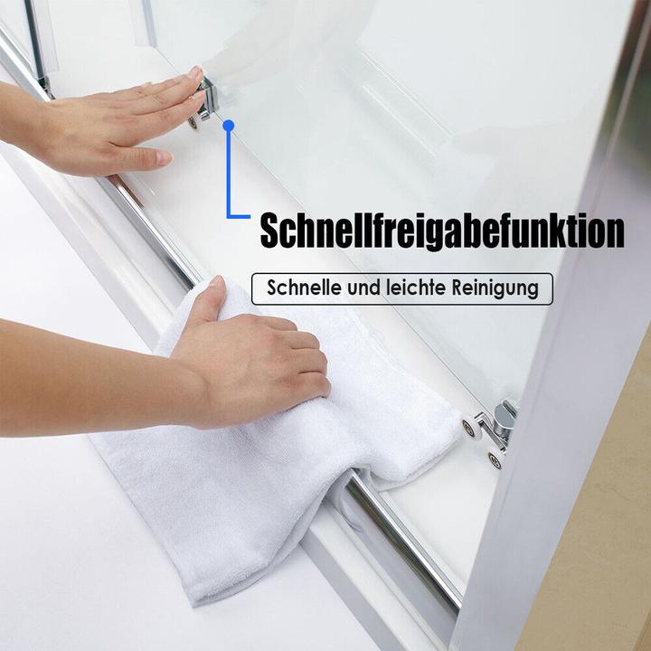 Image du produit SONNI Cabine de douche d'angle 80*80*185 cm, sans bac à douche (120 cm, 120 cm, 195 cm)