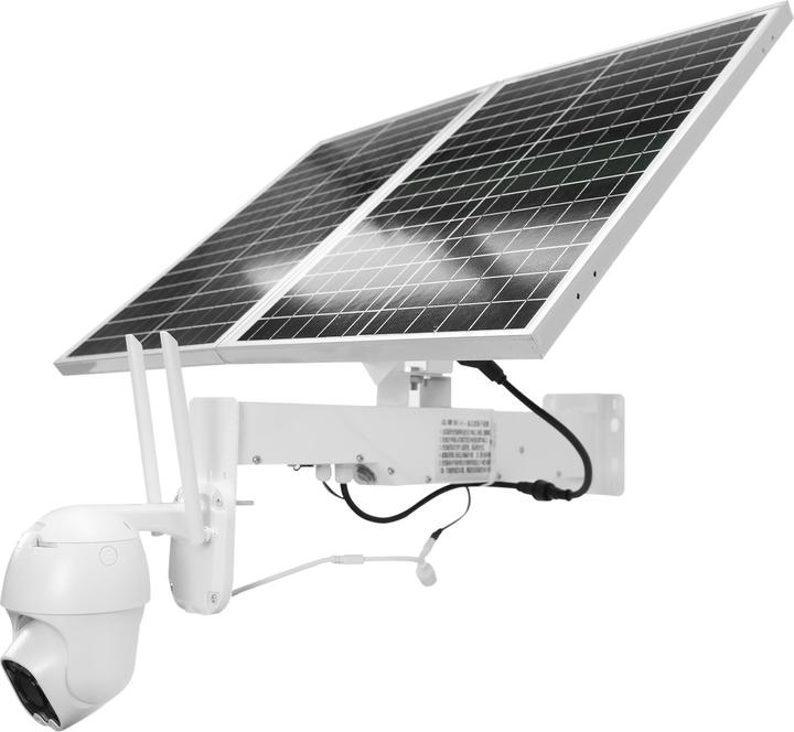 Produktbild PNI IP60 Live-PTZ-Videoüberwachungskamera mit Solarpanel, 2 MP, GSM 4G, SIM-Steckplatz, optischer Zo