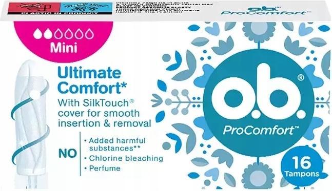 Immagine prodotto o.b. Tamponi ProComfort Mini - Variante: 16 pezzi (16 x, Mini)