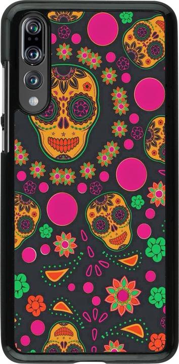 Produktbild PhoneLook Hülle Halloween 22 colorful mexican skulls (Huawei P20 Pro)