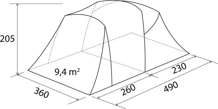 Actual product image Brunner Kalynda 5 (Tunnel tent, 18 kg, 5 persons)