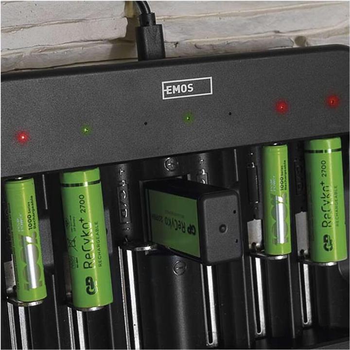 Actual product image Emos Battery charger BCN-60U (1 pcs., C, D, AA, AAA, Battery + charger)