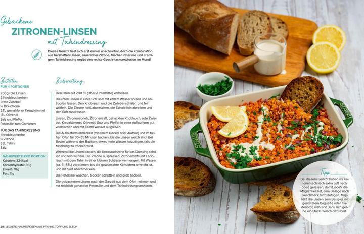 Immagine prodotto Lecker, leicht, One-Pot! Kalorienarme Rezepte 24/7 (Tedesco, Jens, Glatz, Mirja/Glatz, 2023)