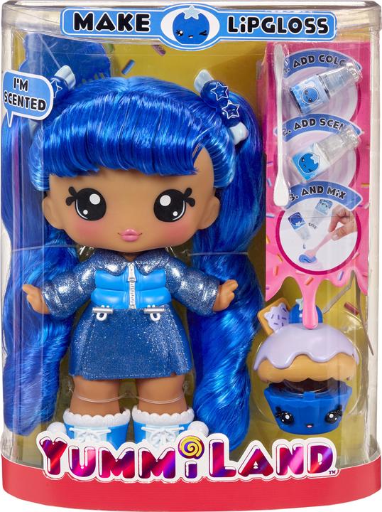 MGA Yummiland large doll + lip gloss animal - Rory Blueberry