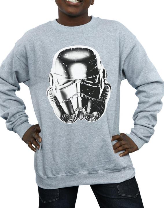 Immagine prodotto Star Wars Stormtrooper Warp Speed Helmet Felpa Ragazzi (152, 158)