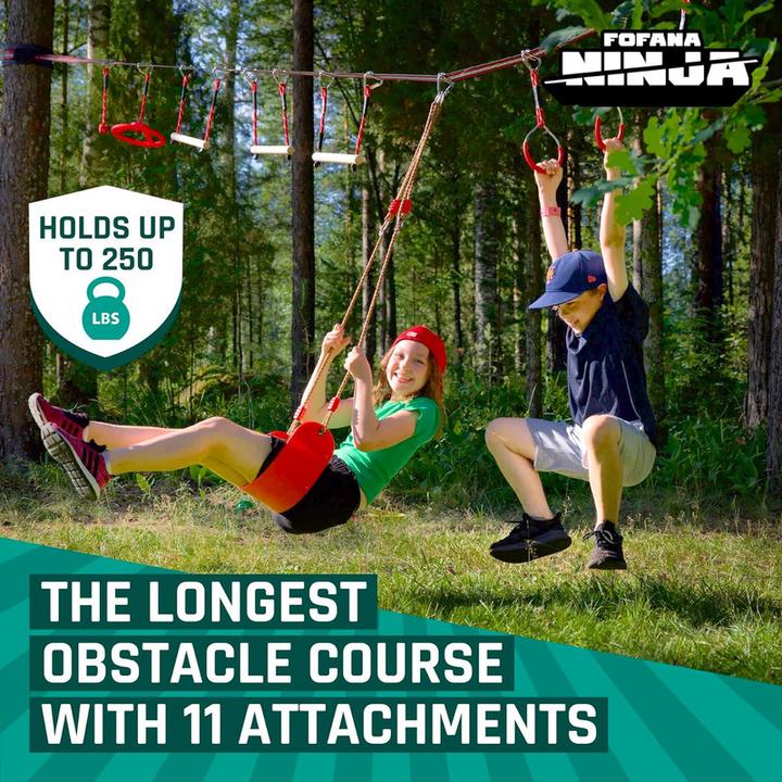 Produktbild Fofana Ninja Warrior Obstacle Course - 45 Teile (20 m)