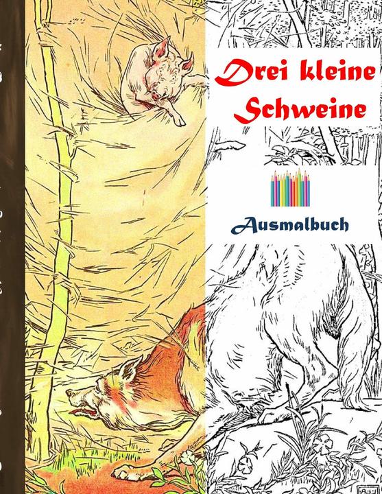 Image du produit Trois petits cochons (livre de coloriage)