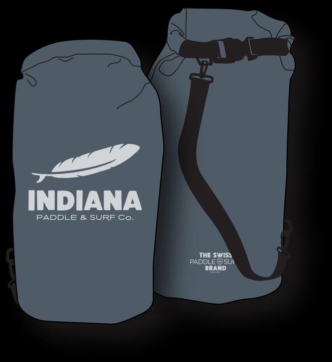 Indiana Borsa impermeabile 25 L grigio scuro