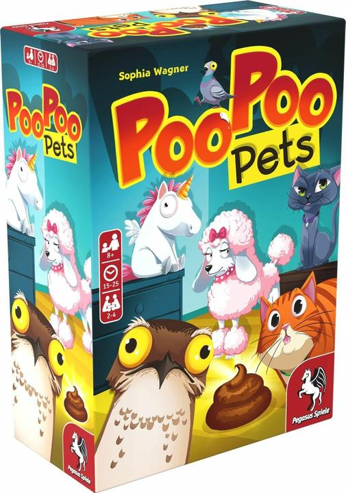 Produktbild Pegasus 18338G - Poo Poo Pets, Brettspiel, für 2 bis 4 Spieler, ab 8 Jahren (Deutsch)