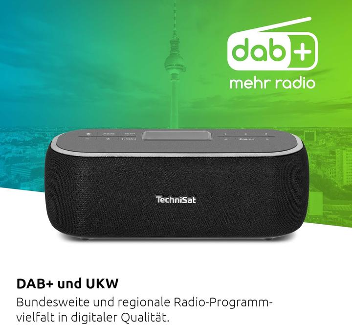 Produktbild TechniSat VIOLA BT 1 - Tragbarer Bluetooth-Lautsprecher mit DAB+ (DAB+, UKW, Bluetooth)