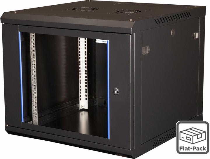 Produktbild Wirewin 19/ Wandschrank, einteilig, Pro 3nd Generation, Flat-Pack, 600x450mm, schwarz (9 HE, 19 Zoll Rack)